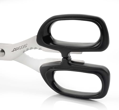 Arcos Series Prochef - Kitchen Scissors - Blade Stainless Steel 8" - Handle Polypropylene Black color