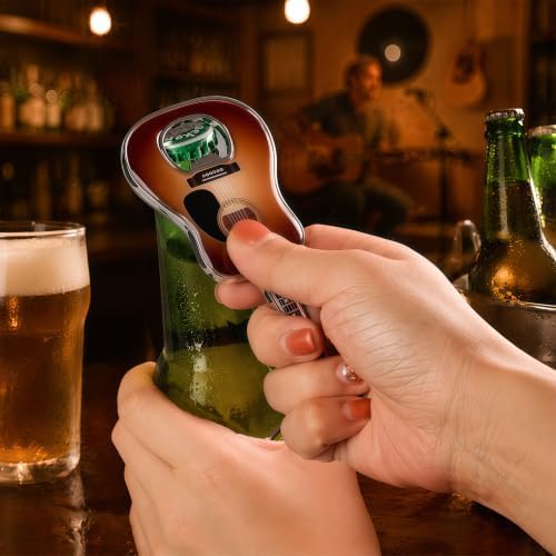 Guitar Shaped Bottle Opener, 2 Pack Metal Beer Opener Gift for Music Lovers