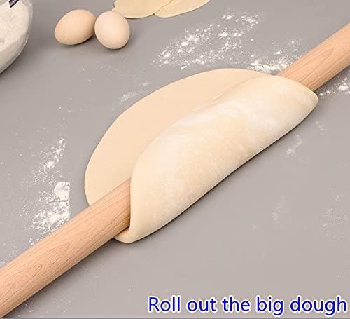 Long Rolling Pin, Baking Dough Roller for Pizza, Pie, Pasta, Bread, Pastry,Noodles(27.16×1.38inch/69×3.5cm)