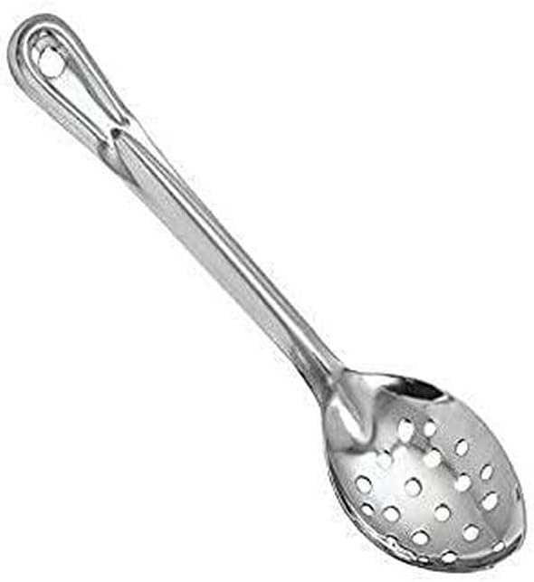 Winco Prime Stainless Steel Basting Spoon, NSF, Perforated, 11"