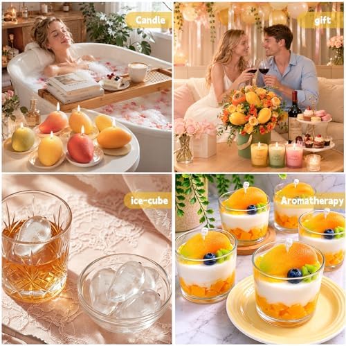 Mango Silicone Mold Mango Shape Cake Mold 3d Fruit Silicone Mold Mango Chocolate Molds for Baking Pastry Chocolate Candy Pudding Ice Cream Dessert Jelly Candle Soap Cake Cupcake Fondant Mould