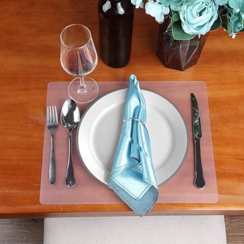 Boao 10 Pieces Flexible Plastic Cutting Board Multi Purpose Placemats Cutting Mats Vegetable Fruit Board, 15 x 12 Inch