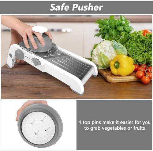 Mandoline Slicer for Kitchen, Adjustable Vegetable Potato Slicer
