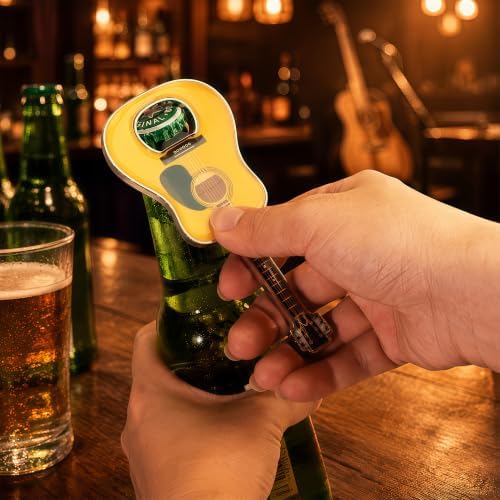 Guitar Shaped Bottle Opener, 2 Pack Metal Beer Opener Gift for Music Lovers