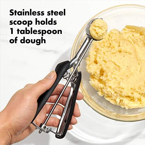 OXO Good Grips Medium Cookie Scoop (40 portioners) and Small Cookie Scoop Bundle