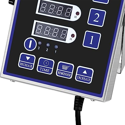 Commercial 4 Channel Digital Kitchen Timer Loud Alarm Cook Timer
