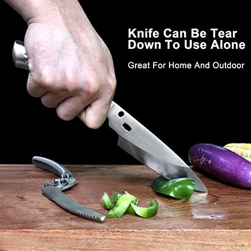 SGNEKOO Kitchen Scissors Heavy Duty 2-Pack Detachable Poultry Shears
