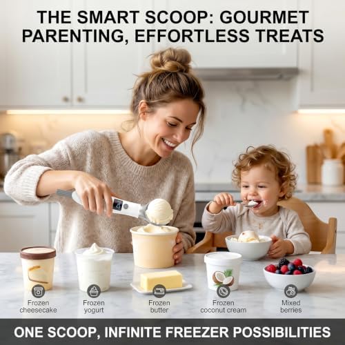InnoMoon Rechargeable Heated Ice Cream Scoop, LED Display
