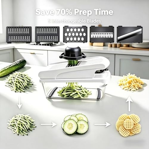 12-in-1 Veggie Chopper 8-Blade Dicer Slicer Grater