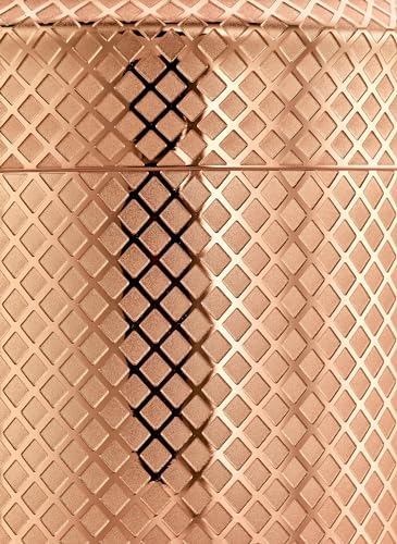 Barfly 3-Piece Diamond Lattice Etch Japanese Cocktail Shaker Set (24 Oz/700ml), Copper Plated