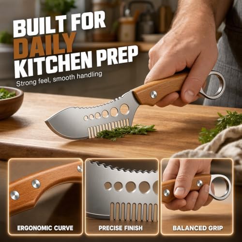 2PCS Vegetable Peeler with Wooden Handle, Set B