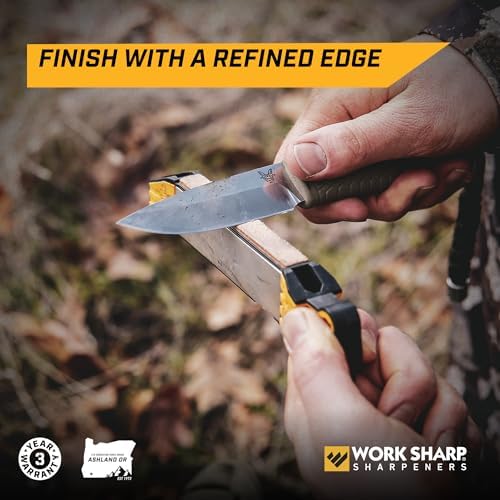 Work Sharp Guided Field Sharpener, Compact Travel Knife Sharpener Tool