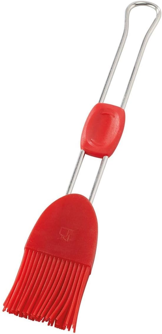 Dr.Oetker Basting Brush Flexxibel of Silicone 3,7 cm in red, 26.5 x 3.7 x 2 cm