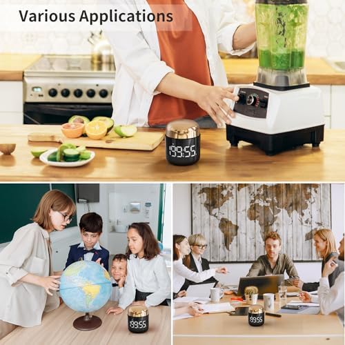 Kitchen Timer, 360 Rotate, Countup/Countdown, LED, Volume