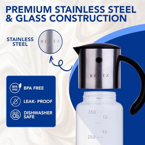 Small Glass Soy Sauce Dispenser, Olive Oil Bottle, Salad Dressing Container