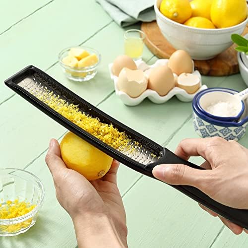 Spring Chef Premium Swivel Vegetable Peeler & Handheld Zester - 2 Product Bundle - Black