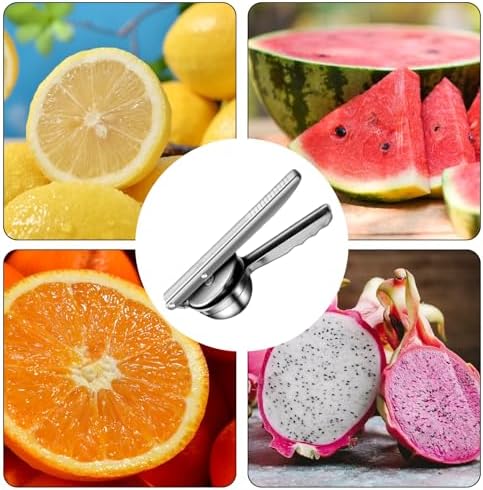 Stainless Steel Juicer Hand Press-Heavy Duty Hand Juicer Manual Juicer Handheld Squeezer Press For Lemon Pomegranate Orange-Kitchen Tool (Stainless steel-C)