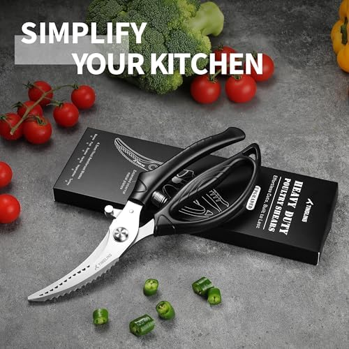 Poultry Shears Heavy Duty for Meat: Easy to Spatchcocking Kitchen Scissors