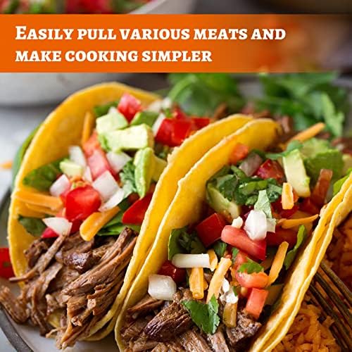 Pork Puller,Stainless Steel Meat Shredder Used with Standard Hand Drill for Beef,Chicken,Potato Masher and Tamale Meat (4 Inch)