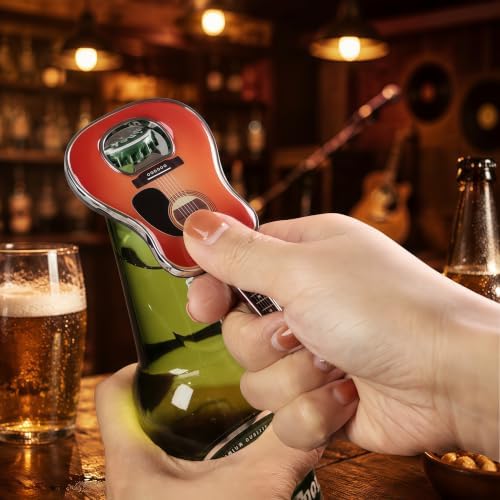 Guitar Shaped Bottle Opener, 2 Pack Metal Beer Opener Gift for Music Lovers