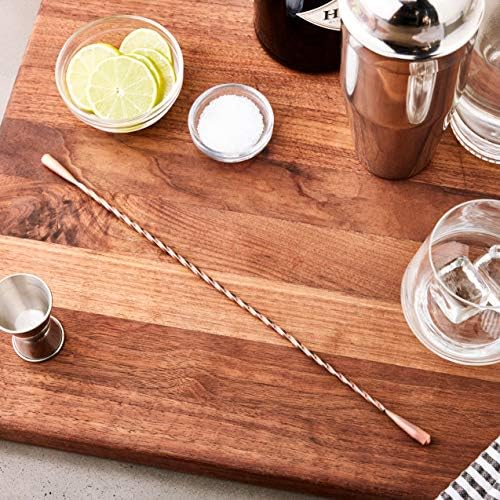 Barfly Bar Spoon, Double End Stirrer 13 3/16" (33.5 cm), Antique Copper