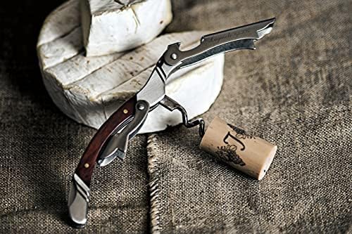 Laguiole Style de Vie Corkscrew, Bottle Opener with Foil Cutter, Rosewood