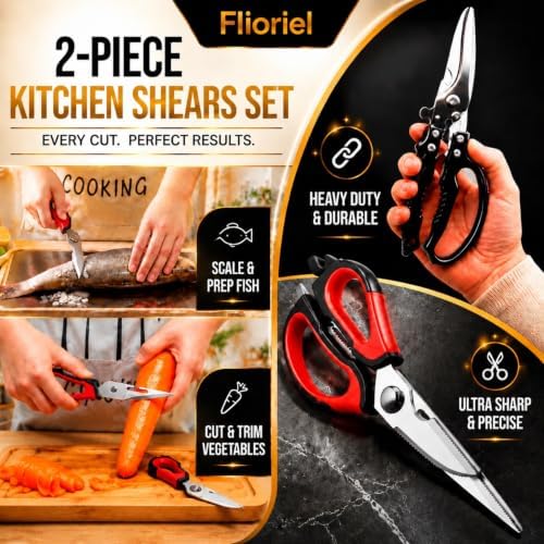 Kitchen Shears Heavy Duty Stainless Steel Cooking Scissors