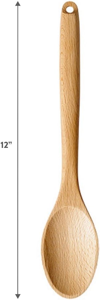 Andaz Press Laser Engraved Wooden Mixing Spoon, 12-inch, Your Opinion Wasn't In the Recipe, 1-Pack