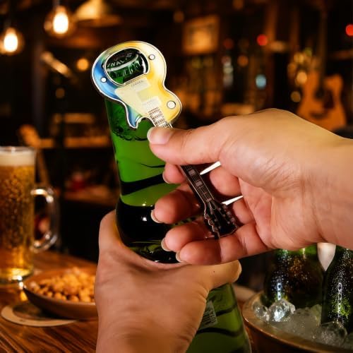 Guitar Shaped Bottle Opener, 2 Pack Metal Beer Opener Gift for Music Lovers