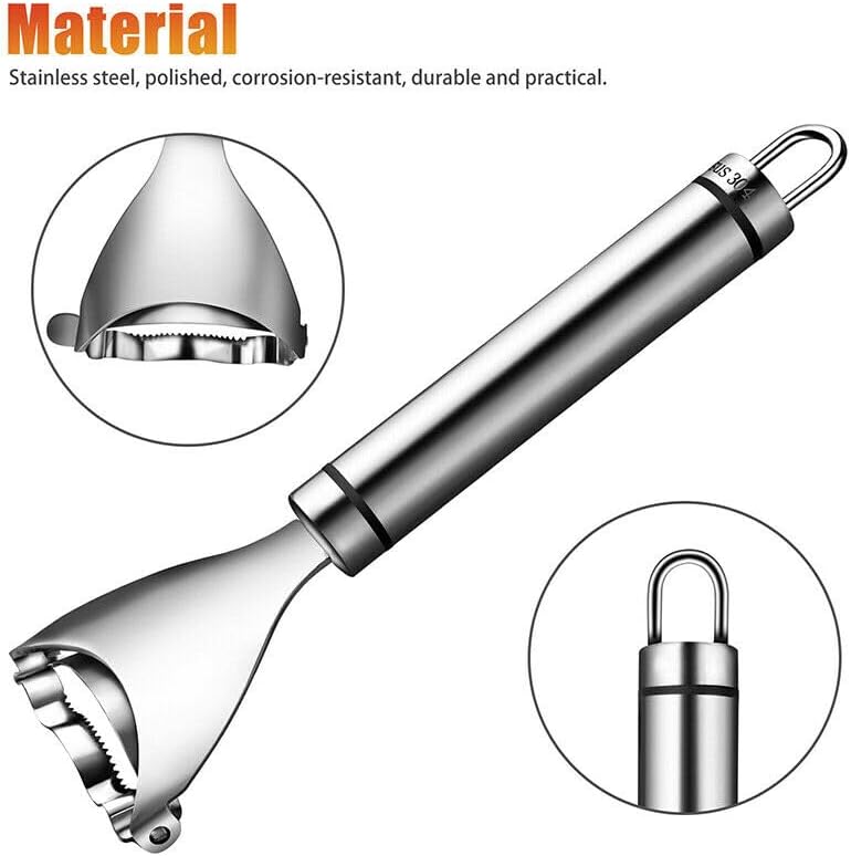 Corn Peeler, Corn stripper for corn on the cob remover tool,Stainless steel multifunctional Kitchen Grips Corn planer Cob Cutter kernels, with Hand Protect (Pack of 3)