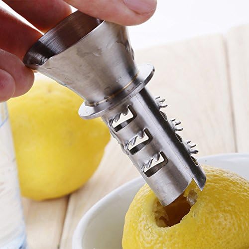 Best Utensils Stainless Steel Manual Lemon Juicer Squeezer Reamer 18/8 Stainless Steel Hand Held Citrus Juicer and Lemon Pourer (2)