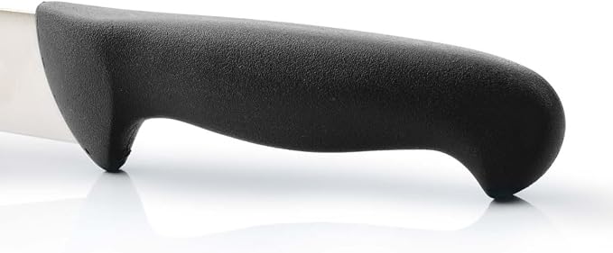 Arcos Range Butcher Knife 7 inch Nitrum Stainless Steel. Steak Knife. Polypropylene Black Handle. Color Identification System for Prolonged and Heavy Use. Series 2900. Color Black.