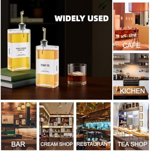 Olive Oil Dispenser Bottle, Book Shape Oil bottle | Set of 2