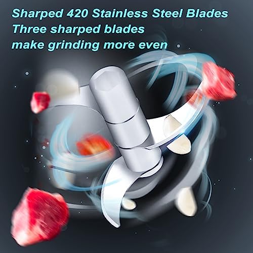 Vegetable Chopper, Electric Garlic Chopper, 250ML USB Rechargeable Mini Blender, Powerful Small Food Processor, Blender to Vegetable, Wireless Food Cutter for Ginger, Chili, Fruit, Meat, etc(Pink)
