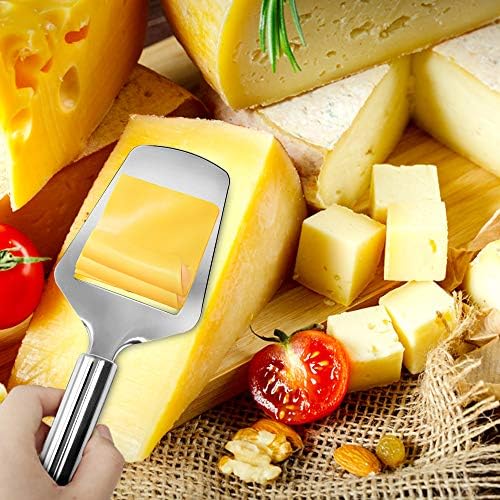 Stainless Steel Wire Cheese Slicer with Cheese Plane Tool for Semi Soft, Semi-Hard Cheeses Kitchen Cooking Tool, Cheese Cutter with Wire, 2 PCS