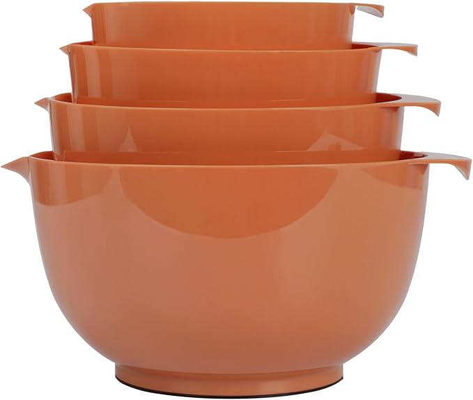 BoxedHome 4.5qt Mixing Bowls Set of 4 | BPA-Free Plastic, Microwave Safe