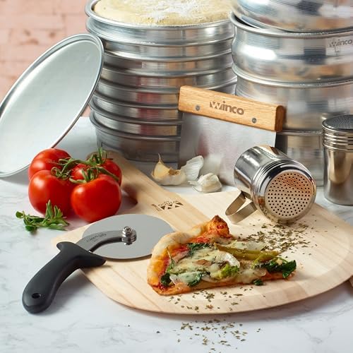 Winco Black Plastic Pizza Cutter, Blade, Handle