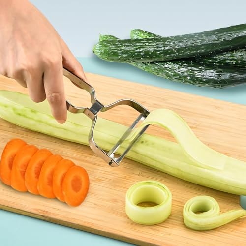 CooCoo Baby Y Peeler 3.5 in (90 mm) Stainless Steel Horizontal Straight Blade Kitchen Gadgets Utensils Set Vegetable Peeler for Kitchen Potatoes Peeler Potato Pillar Speed Peelers Veggie Peeler