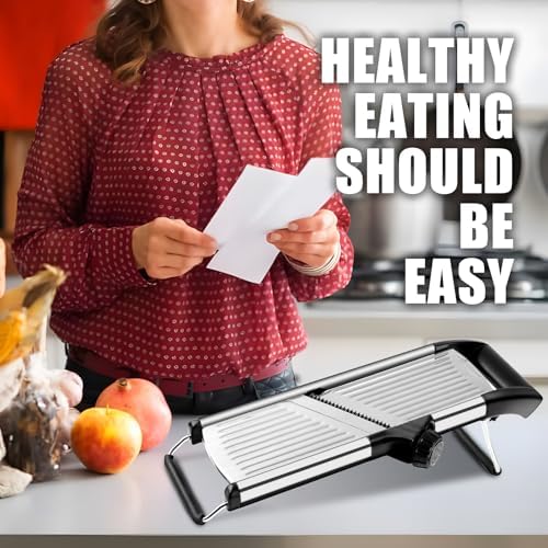 Mandoline Slicer for Kitchen, Adjustable Vegetable Slicer