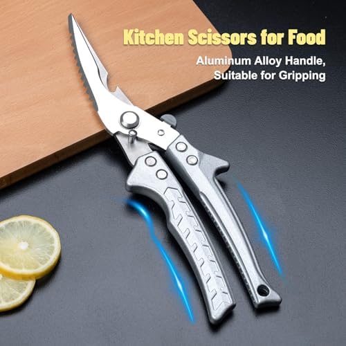 FrutPunch Spring-loaded Multi Kitchen Scissors for Food, Poultry Shears