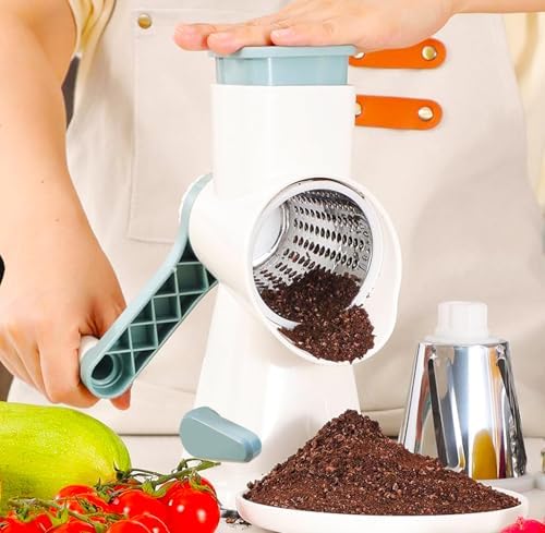 Dachenus Cheese Grater Rotary Cheese Grater,Versatile Cheese Shredder