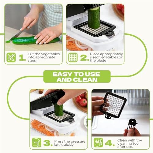 17-in-1 Vegetable Chopper Mandoline Slicer Onion Chopper with Container