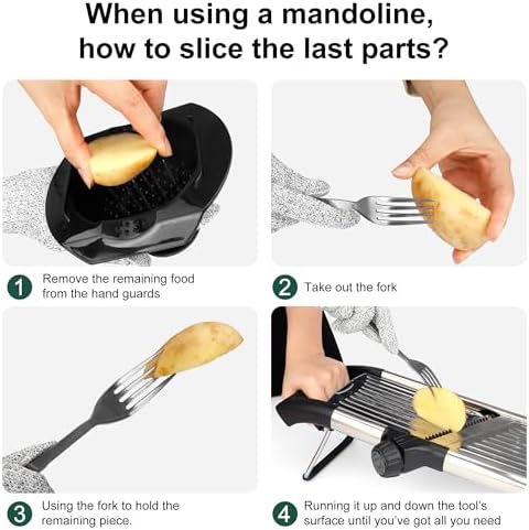-BINGBING- Mandoline Slicer for Kitchen, Adjustable Mandoline Food Slicer