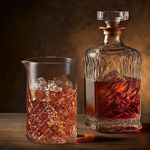 Inbagi 4 Pcs Cocktail Mixing Glass 23.67 oz Cocktail Shakers Stirring