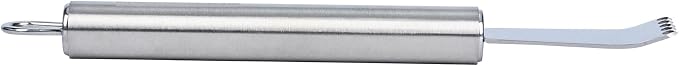 Restaurantware Stainless Steel Citrus Zester - German Standard Lemon Zester Bar Tool with Precision Blades, Dishwasher Safe - Fruit Zesting Peeler Tool for Cooking, Baking, Cocktails