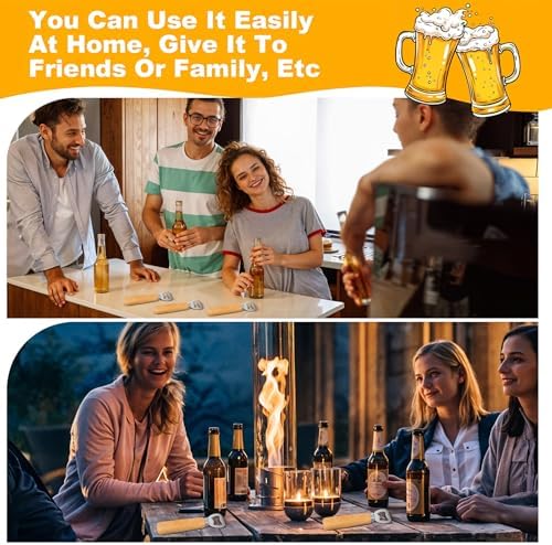 20 Pcs Stainless Steel Bottle Opener Bartender Wood Beer Opener Cider Wine Openers with Wooden Handle Engraved Gift Set for Wedding Party Home Kitchen Bar Restaurant