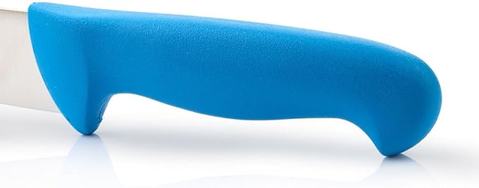 Arcos Range Butcher Knife 7 inch Nitrum Stainless Steel. Steak Knife. Polypropylene Blue Handle. Color Identification System for Prolonged and Heavy Use. Series 2900. Color Blue.