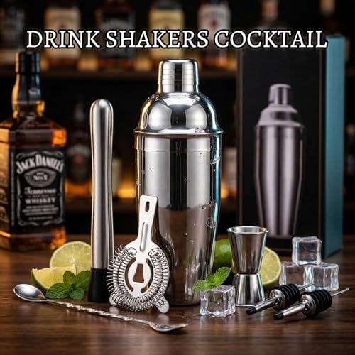 Cocktail Shaker Set, 7-Piece Bartender Kit, Mixology Kit, Bar Set