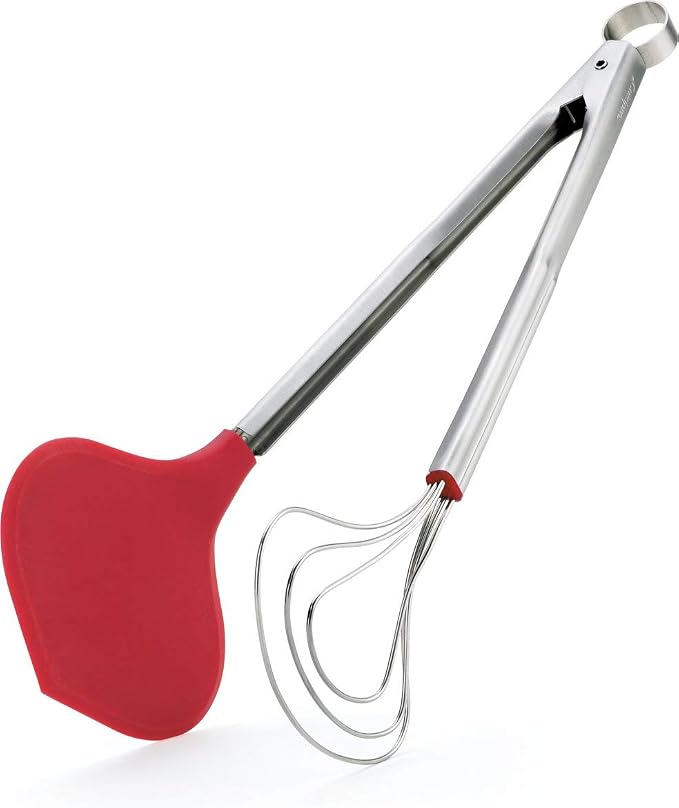 Cuisipro 14.5 Inch Fish Tongs, Red