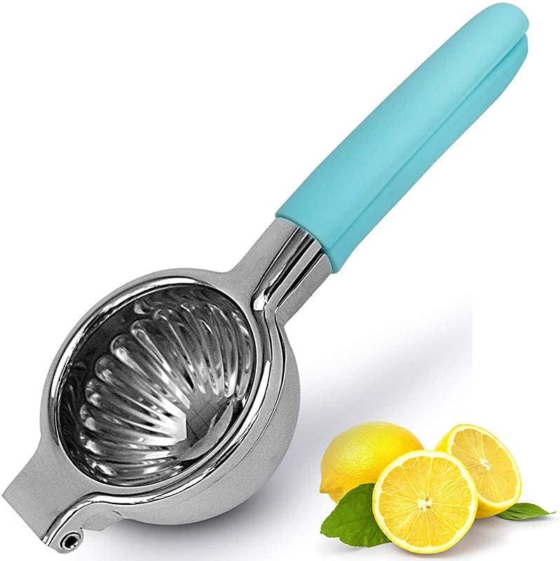 Hornbill Lemon Squeezer, Stainless Steel Manual Lime Squeezer, Anti-Corrosion Fruit Citrus Juicer Press with Non-Slip Grip Effortless Hand Juicer Perfect for Juicing Oranges, Lemons & Limes